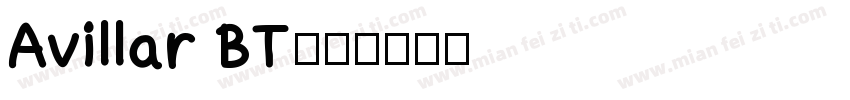 Avillar BT字体转换